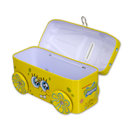 carton shape coin tins